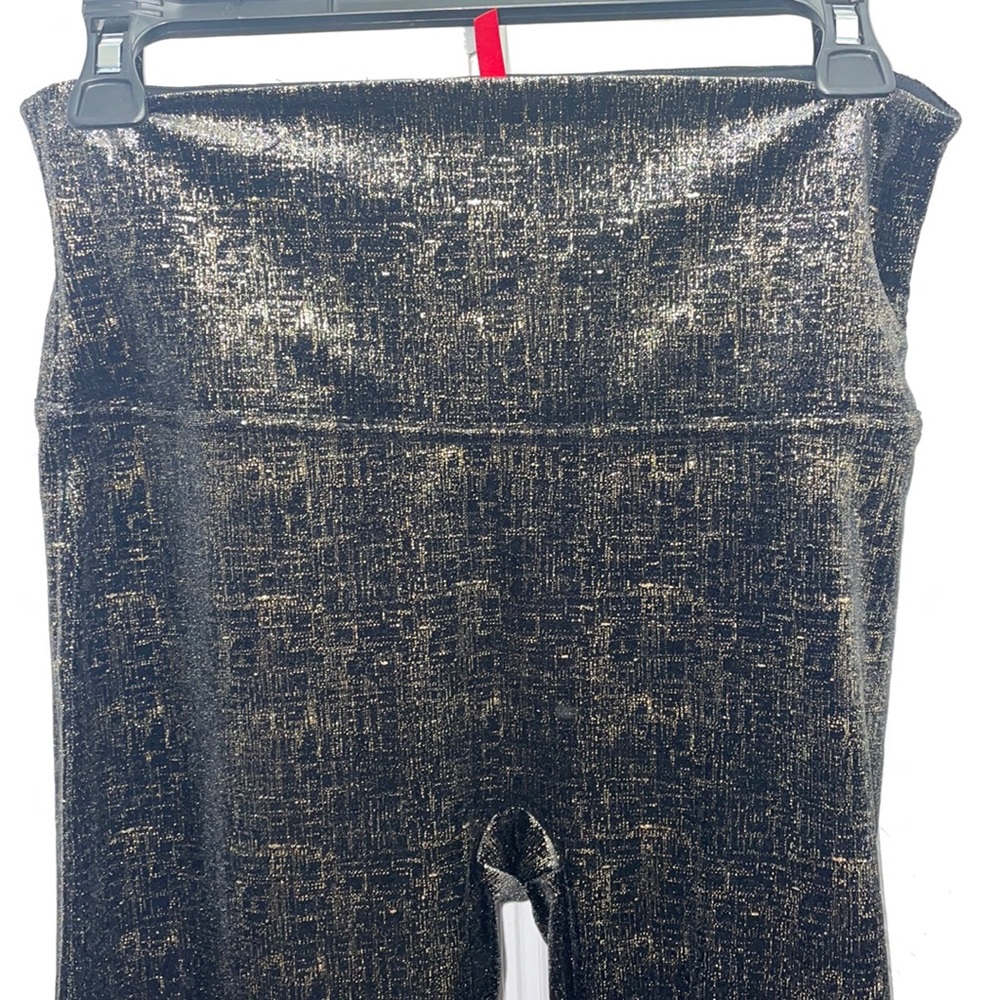 Spanx gold glitter leggings size large never worn